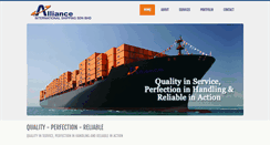 Desktop Screenshot of allianceintl-shipping.com