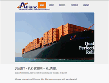 Tablet Screenshot of allianceintl-shipping.com